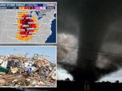 Si prepara una grave epidemia meteorologica con potenziali tornado forti e di lunga portata che colpiscono milioni di persone nel Midwest