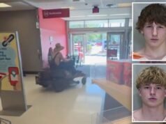 Ragazzi idioti arrestati dopo aver preso un tosaerba per un giro di gioia nell’affollato negozio Target, spettacoli video selvaggi