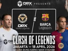 Programma TV in diretta di Clash of Legends 2026: Barcelona Legends vs DRX World Legends su GBK oggi!