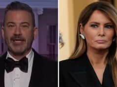 Melania Trump critica Jimmy Kimmel per la battuta sulla “vedova incinta”.