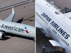 Avvisi ai passeggeri Una grande differenza tra Japan Airlines e American Airlines