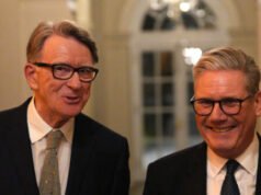 L’ambasciatore britannico Peter Mandelson ha fallito il controllo di sicurezza