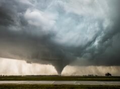 La mappa dei tornado mostra dove potrebbero colpire le tempeste in quanto livello di rischio emesso: “pericoloso”