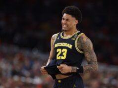 Yaxel Lendeborg del Michigan giocherà la partita del campionato nazionale dopo un infortunio?