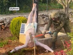 L’IDF afferma che la foto del soldato israeliano che distrugge la statua di Gesù è reale