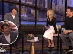 Kelly Ripa assicura a Jason Ritter che il suo inciampo durante il suo ingresso dal vivo è stato “semplicemente adorabile”: “È stato fantastico, il modo in cui hai accolto tutti e sei inciampato sulla sedia di Gelman”
