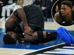 Anthony Edwards fuori “settimane” per infortunio al ginocchio nel brutale colpo dei playoff dei Timberwolves