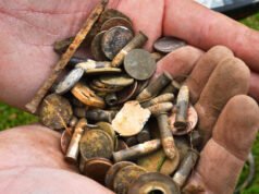 Manufatti della guerra rivoluzionaria americana rinvenuti nel luogo del famigerato colpo coloniale