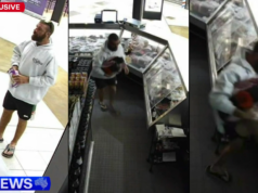 Il “bandito del petto” ripreso dalla telecamera mentre rubava centinaia di dollari di carne di prima qualità