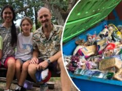 “Ha vinto con il capitalismo”: una famiglia risparmia 10.000 dollari mangiando dai cassonetti del supermercato