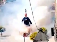 Israele rimprovera il diplomatico spagnolo per la detonazione dell’effigie di Netanyahu