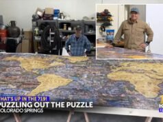 Il nonno del Colorado completa il puzzle più grande del mondo con 60.000 pezzi 4 anni dopo averlo iniziato