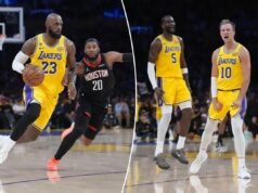 I Lakers impoveriti approfittano dei Rockets senza Kevin Durant nella vittoria in Gara 1