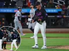 I fan dei Mets cantano sarcasticamente “MVP” per il sollievo che misericordiosamente ha concluso in modo brutto il nono inning