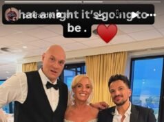 Il padre della sposa Tyson Fury canta con Peter Andre e condivide il primo ballo con sua figlia mentre la famiglia fa di tutto per organizzare un grande ricevimento per celebrare il matrimonio del Venezuela