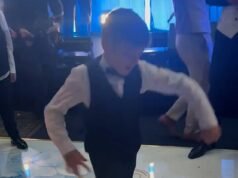 Adonis Fury, 7 anni, scatena la pista da ballo mentre mostra le sue mosse funky al matrimonio di sua sorella Venezuela