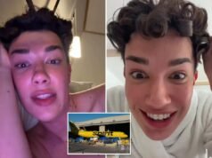 L’influencer James Charles è stato dato alle fiamme dopo aver criticato il personale in scatola della Spirit Airlines definendolo “pigro pezzo di merda” per la richiesta di donazione