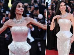 Le braccia toniche di Demi Moore sono al centro della scena sul red carpet del Festival di Cannes 2026