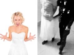 Sposa ingessata trascinata in prigione in abito da sposa dopo aver presumibilmente preso a pugni sua madre durante il ricevimento
