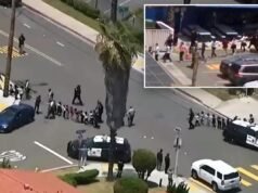 Momento terrificante: bambini piccoli evacuati dalla moschea di San Diego durante la sparatoria