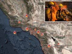 Mappa: Infuriano numerosi incendi in California, con migliaia di acri bruciati tra ordini di evacuazione e contenimento minimo