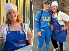 La super fan della fannullona dell’UCLA Megan Grant cucina con abiti creativi