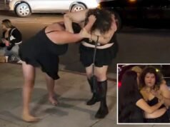 Una violenta rissa di strada tra due donne lascia una ferita e insanguinata