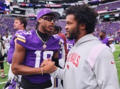 Justin Jefferson accende il fuoco durante la competizione QB dei Vikings
