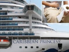 L’epidemia di norovirus fa ammalare quasi 120 passeggeri e l’equipaggio a bordo della nave Princess Cruises