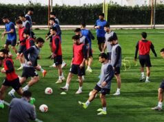 La squadra di calcio iraniana mostra la preparazione alla Coppa del Mondo con post sui social media