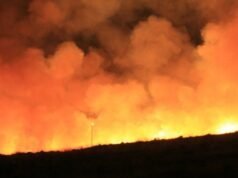 Il Gallo Rosso si scatena a Tambora, intervengono 105 vigili del fuoco