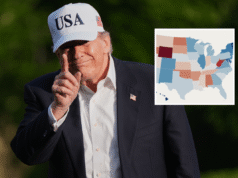 La mappa mostra il grado di approvazione di Donald Trump in ogni stato dopo 16 mesi