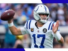 Gli Indianapolis Colts svelano il calendario 2026. Guarda Daniel Jones dal vivo