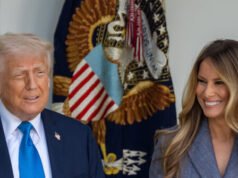 Donald e Melania Trump parlano al picnic del Congresso