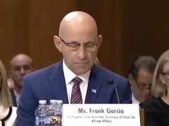 Il Senato degli Stati Uniti conferma l’ufficiale navale veterano Frank Garcia come principale inviato per l’Africa