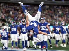 Giants RB Cam Skattebo fa un salto mortale all’indietro 7 mesi dopo aver subito un infortunio brutale