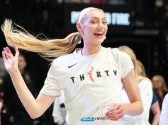 Cameron Brink diventa virale per la reazione al blocco di Caitlin Clark