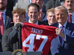 Trump ospita gli Indiana Hoosiers per celebrare il campionato di football universitario