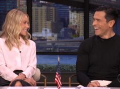 Kelly Ripa condivide i dettagli “appropriati per la televisione” della carta di anniversario della NSFW che una volta comprò a Mark Consuelos: “Due T-Rex sono impegnati ad amarsi moltissimo”