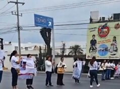La gente del posto protesta contro la riluttanza del governo messicano a fermare il cartello del Golfo che prende di mira gli innocenti