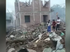 Decine di persone sono morte in un’esplosione in un deposito di esplosivi nel nord-est del Myanmar