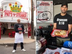Il proprietario del ristorante che ha creato la cheesesteak di Philly cucinerà nella pizzeria di Long Island con l’attrezzatura dei Knicks dopo aver perso la scommessa