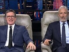 Jon Stewart dice al pubblico di Colbert di “chiudere gli occhi e sognare” gli elettori che ripudiano l’amministratore “putrido” di Trump – “Siamo stanchi”