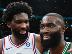 L’amaro Jaylen Brown rimprovera Joel Embiid per “aver perso terreno” dopo la sconfitta in Gara 7 dei Celtics