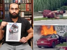 L’uomo incolpa il progetto di Tesla per l’incendio che gli ha lasciato ustioni “catastrofiche”.