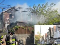14 feriti, tra cui 12 vigili del fuoco, dopo che il fuoco si è diffuso rapidamente nelle case di New York