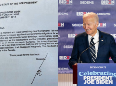 Il promemoria di Joe Biden riemerge dopo che Trump manca al matrimonio del figlio