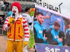 L’inno nazionale della lega minore prende la scioccante svolta di Ronald McDonald che ha lasciato i fan sconcertati ed elettrizzati