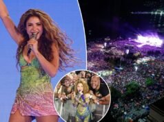 Shakira entusiasma una folla di 2 milioni di persone con un concerto gratuito sulla spiaggia brasiliana di Copacabana