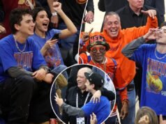 L’epica celebrazione di Timothée Chalamet ai Knicks include l’abbraccio con Leon Rose: ‘Motherf–king Finals’